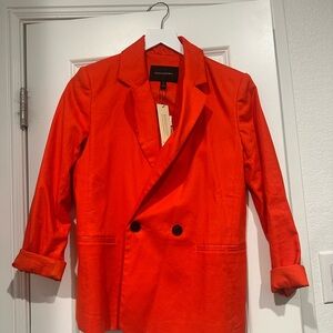 Banana Republic Bright Orange Petite Blazer